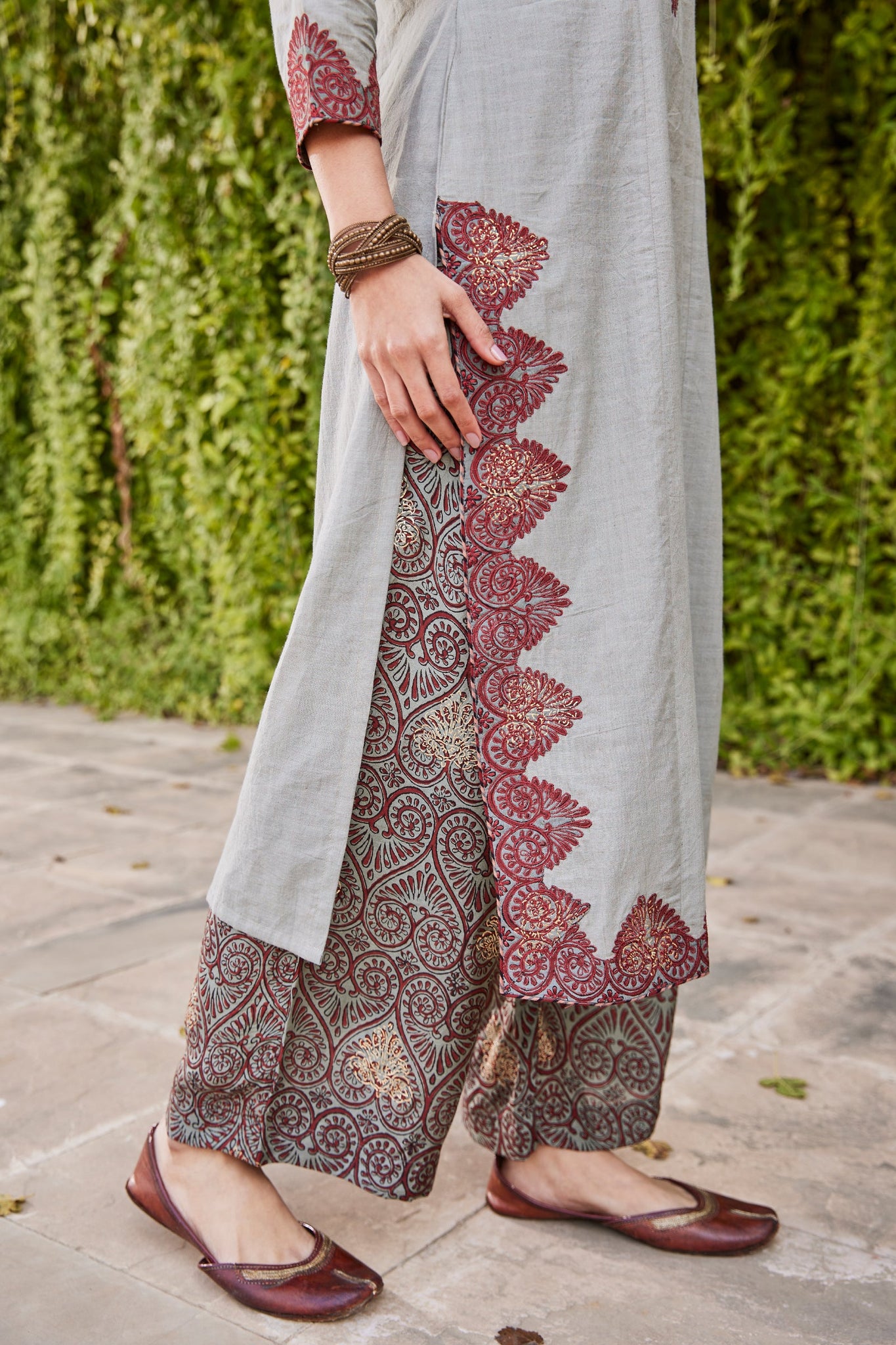 Handblock Bagru Printed Ethnic Palazzo Pants